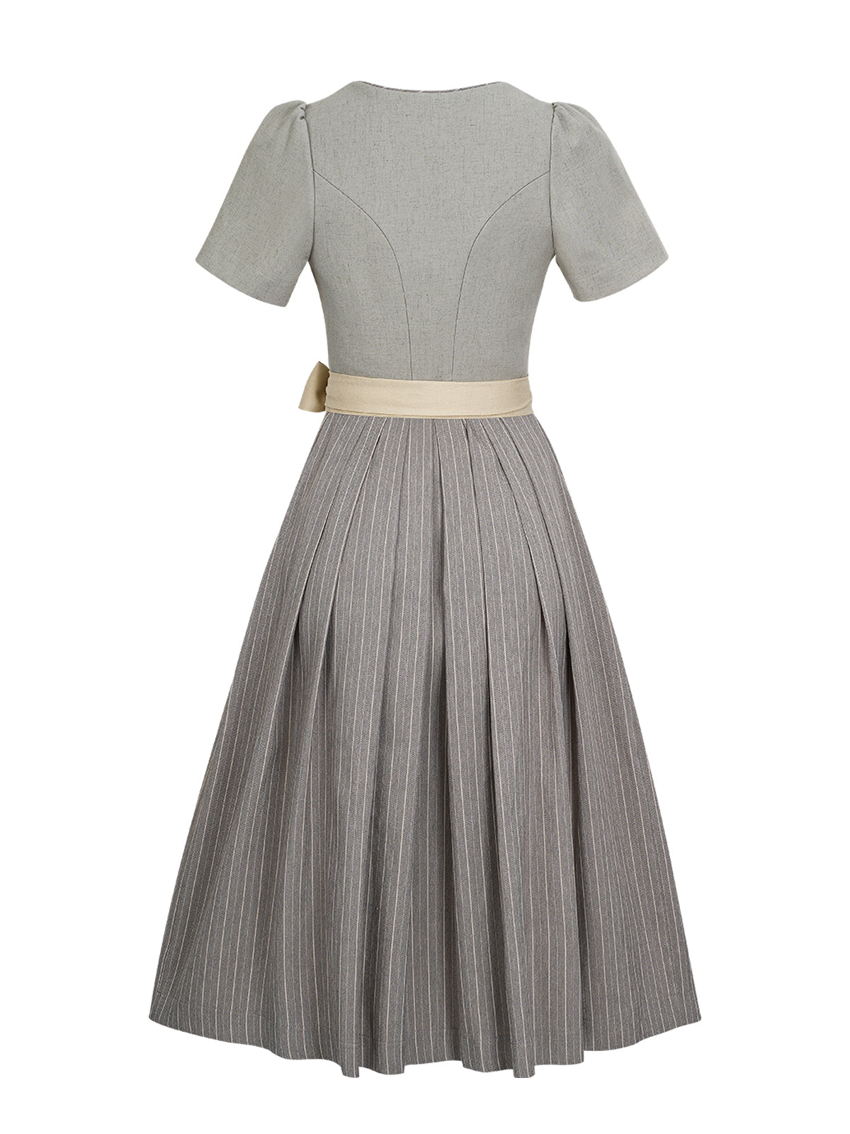 Šedý výstřih srdce dirndl ava